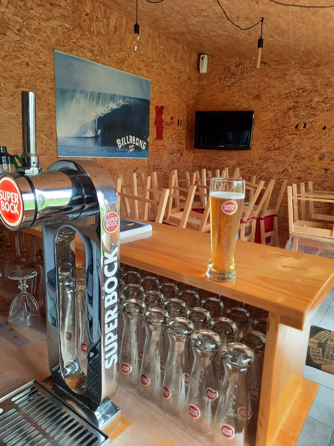Bar and social area at hostel for sale Portugal